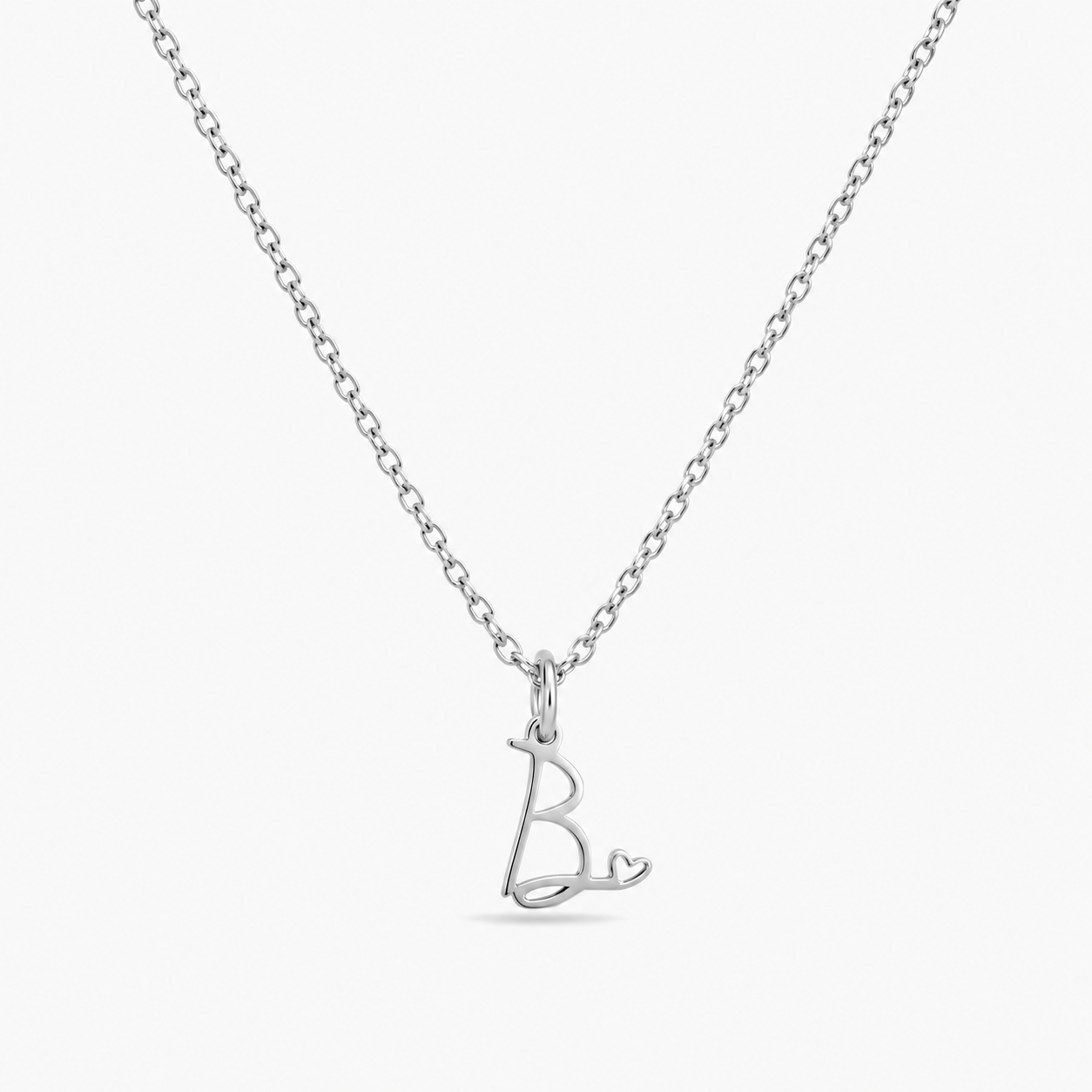 Signature Initial Heart Necklace