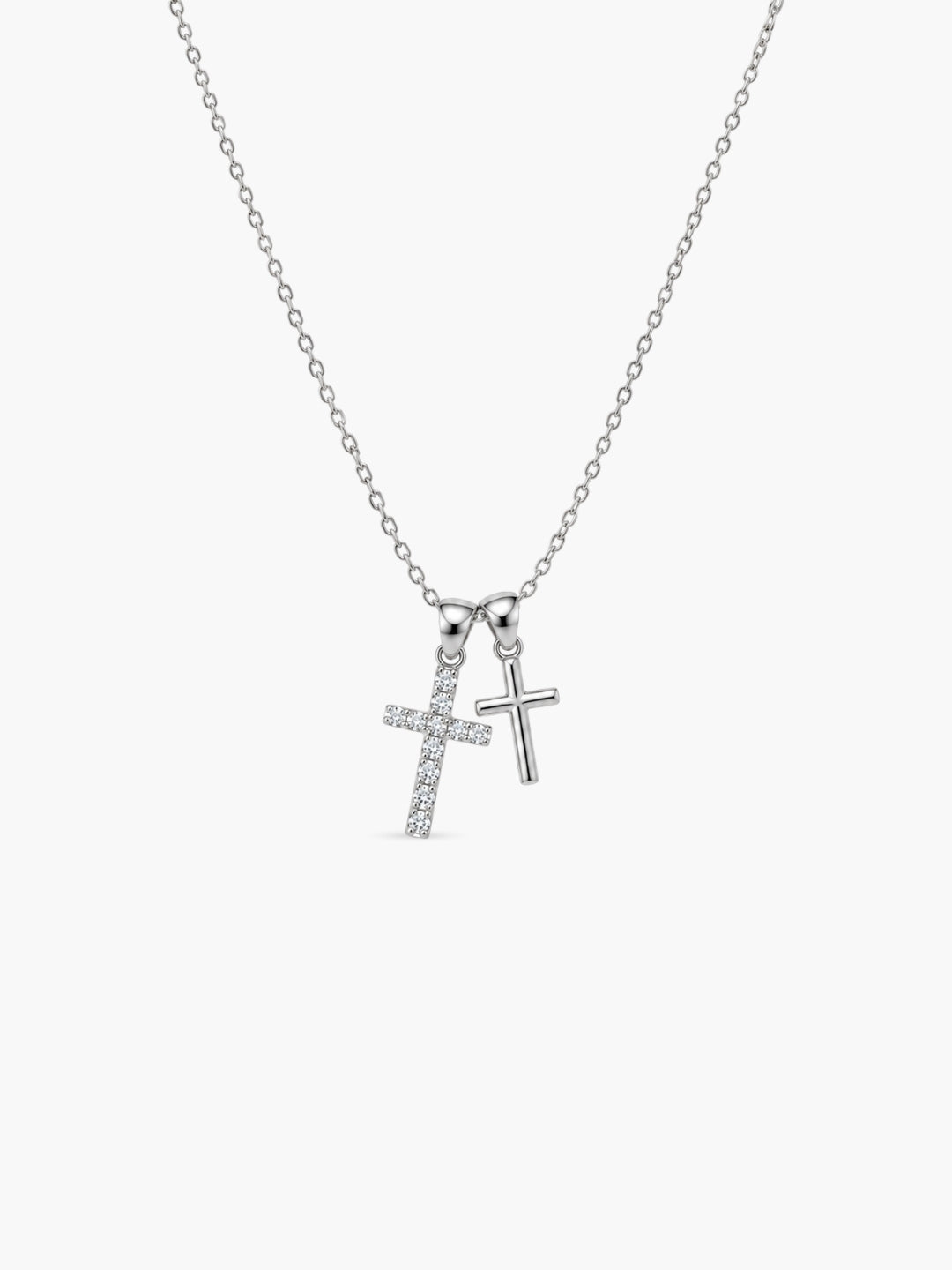 Duo Cross Necklace