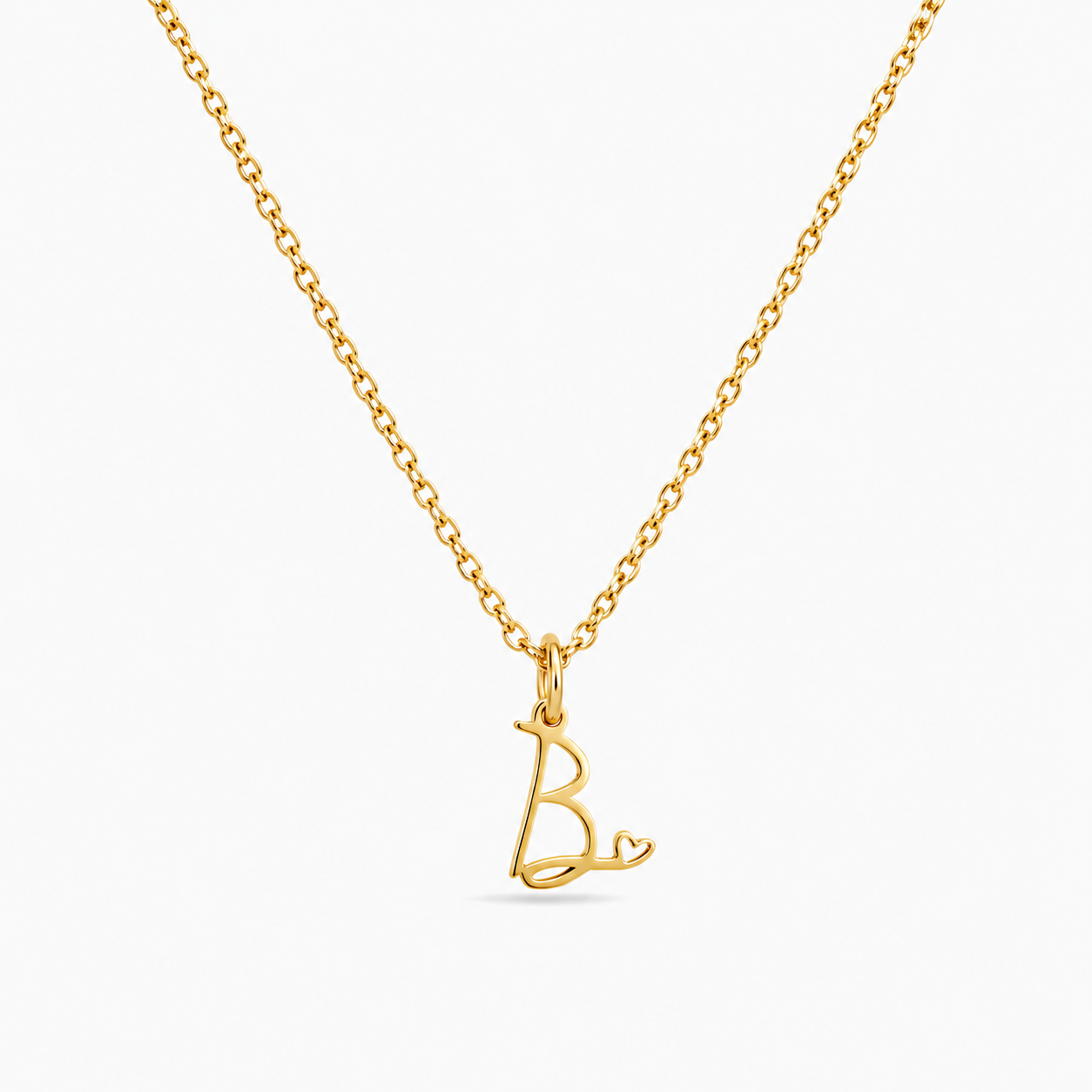 Signature Initial Heart Necklace