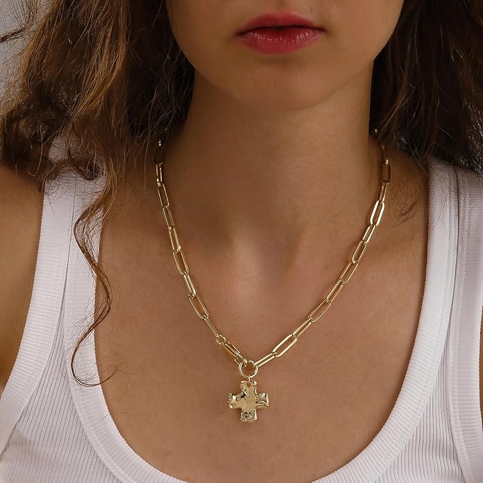 Chunky Cross Necklace