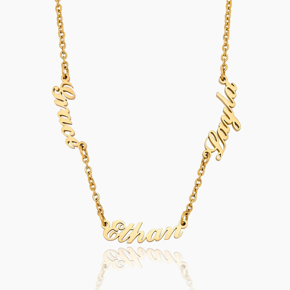 Multi Signature Name Necklace