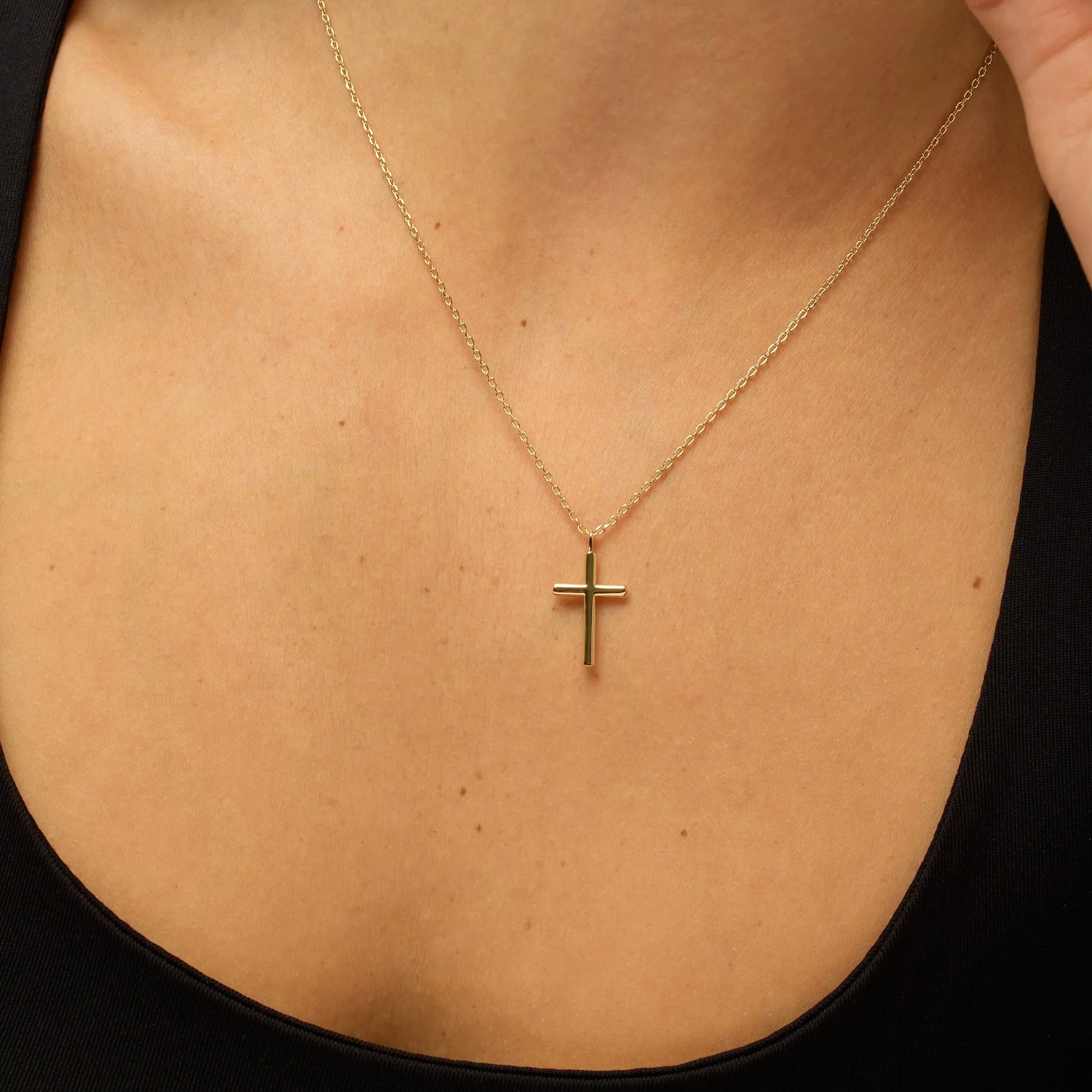 Slat Cross Necklace