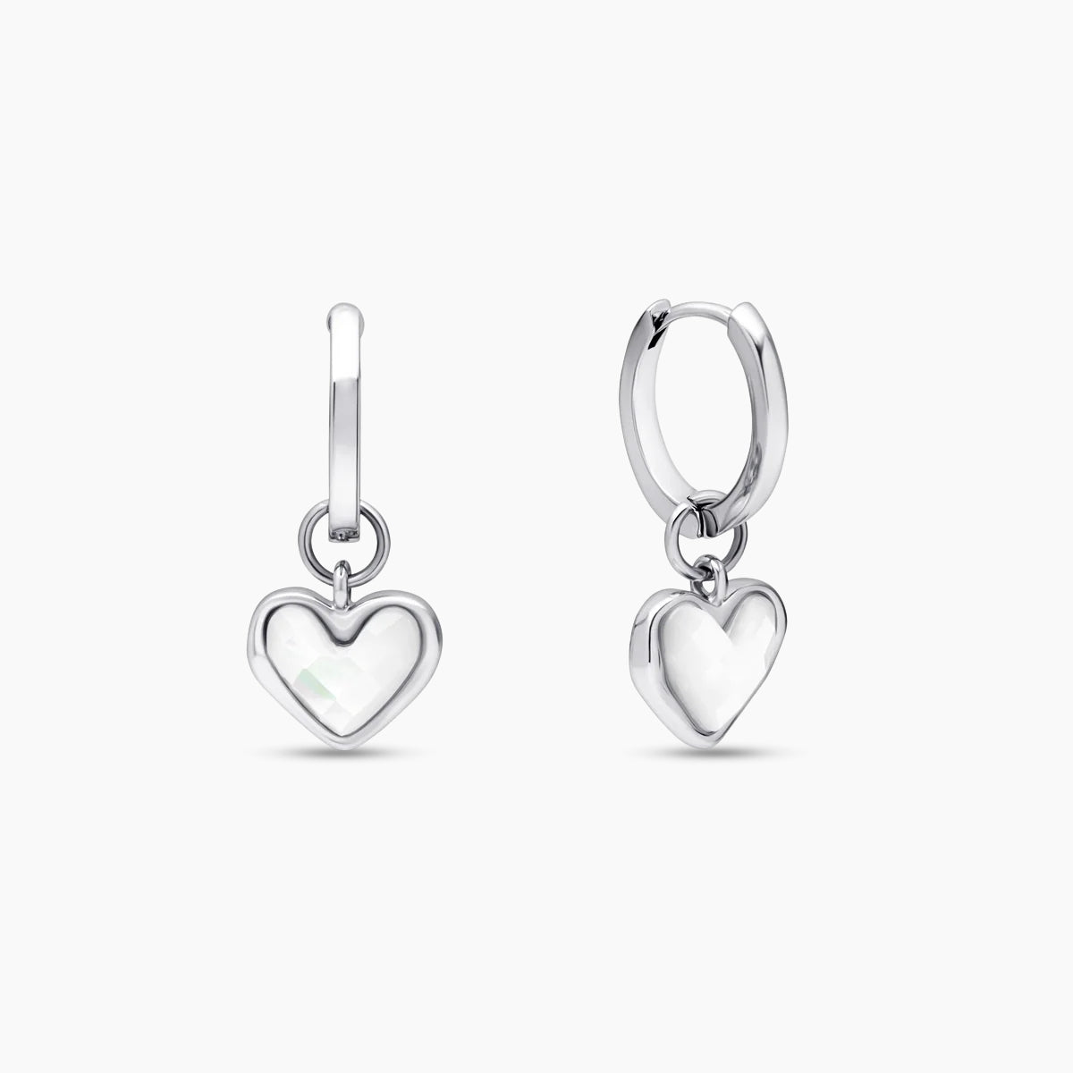 Pia Pearl Heart Huggies