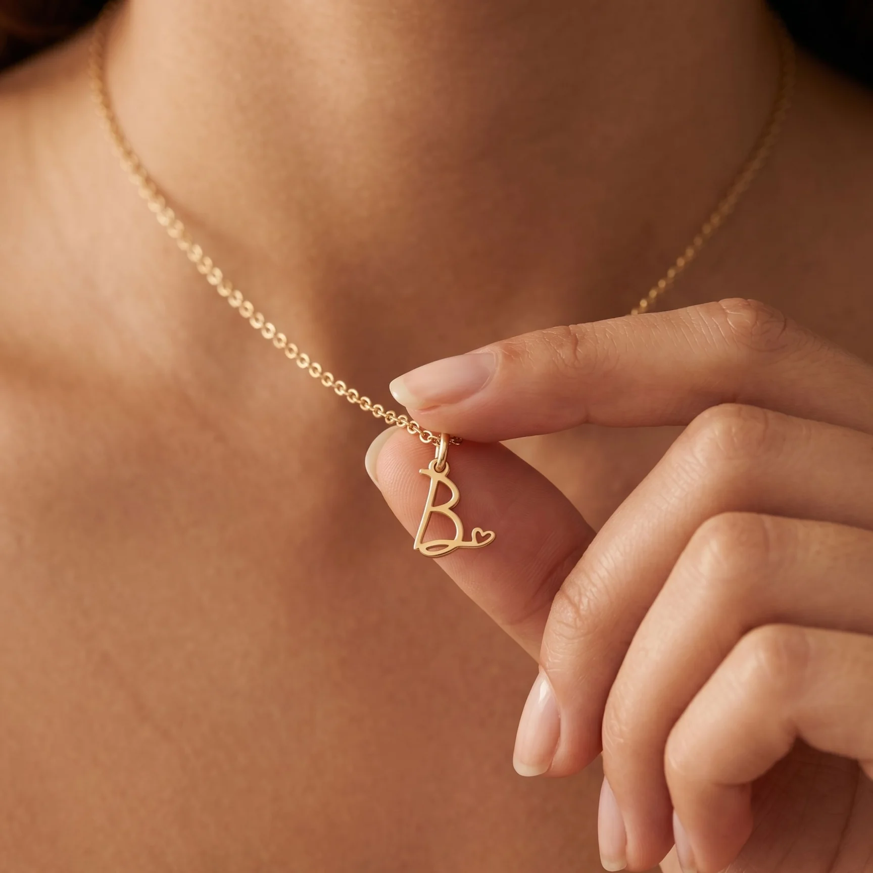 Signature Initial Heart Necklace