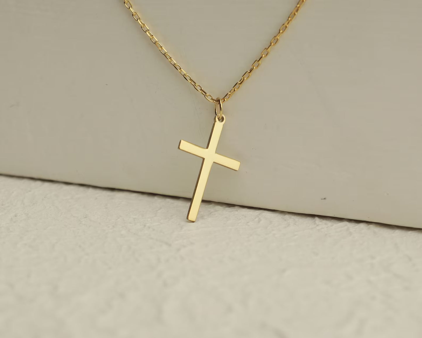 Slat Cross Necklace