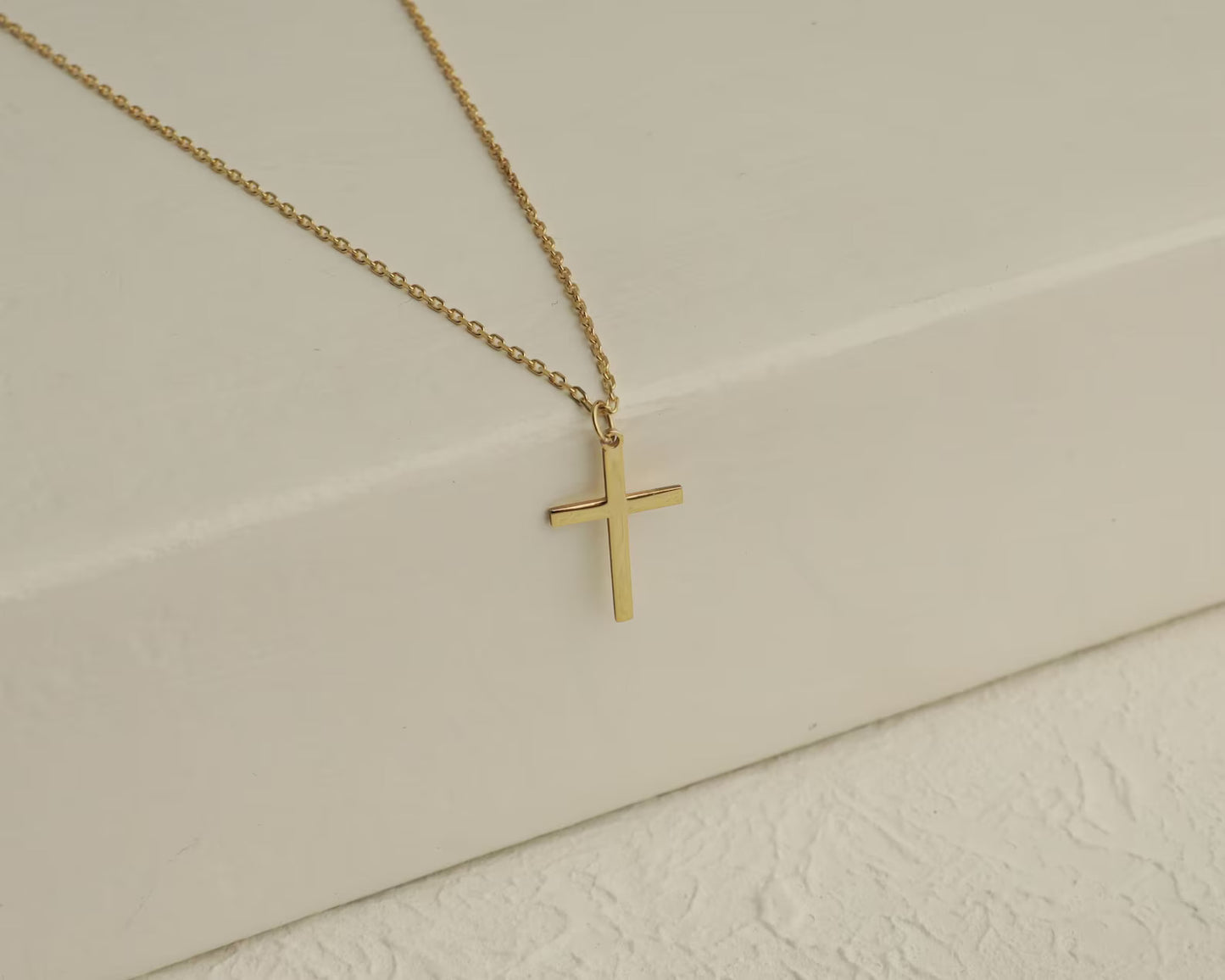 Slat Cross Necklace