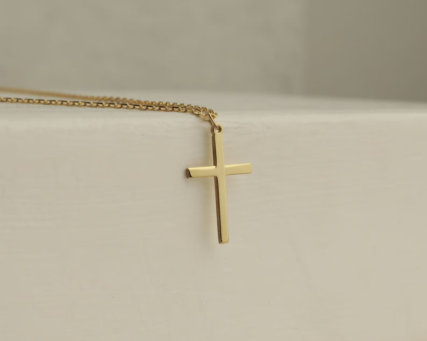 Slat Cross Necklace