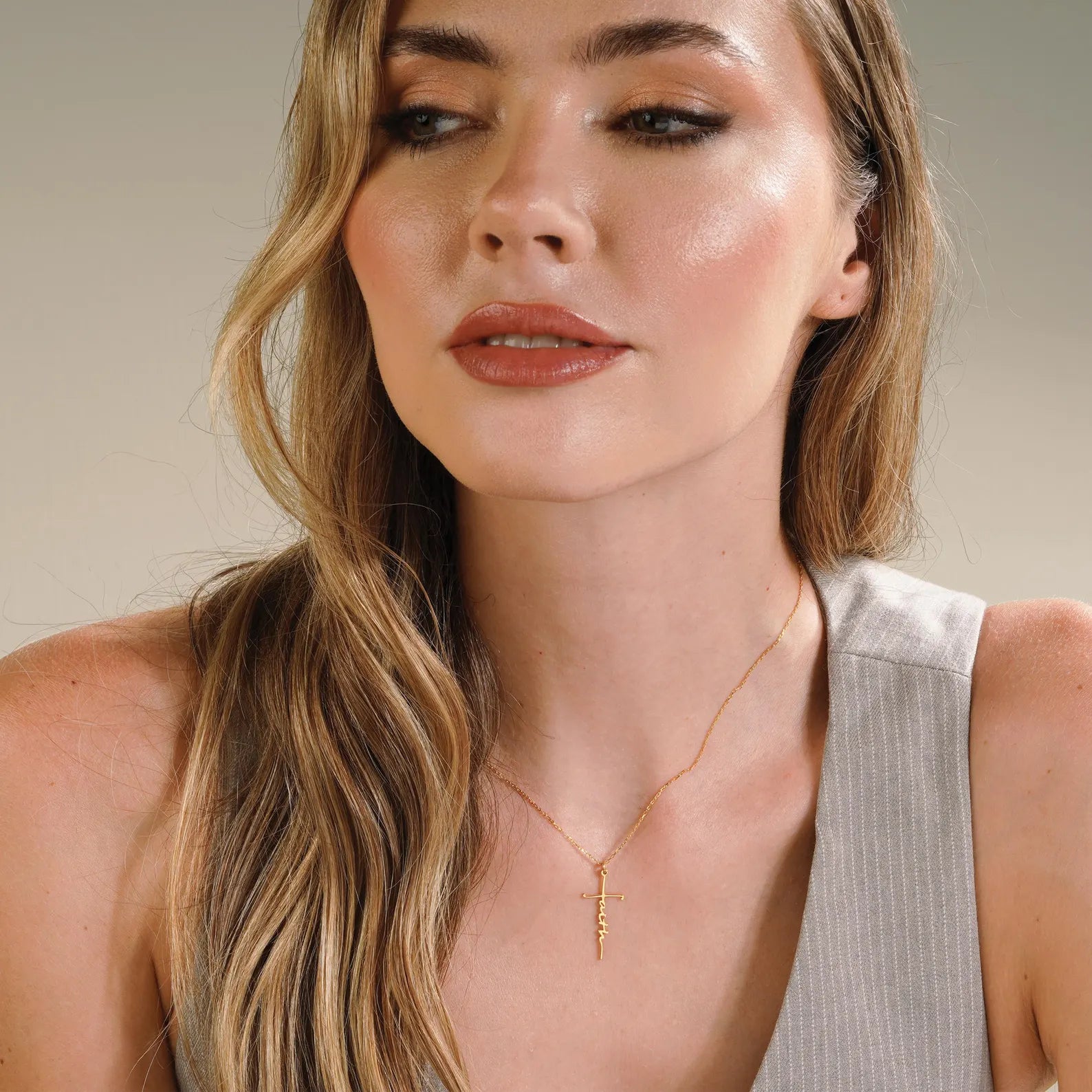 Faith Cross Necklace