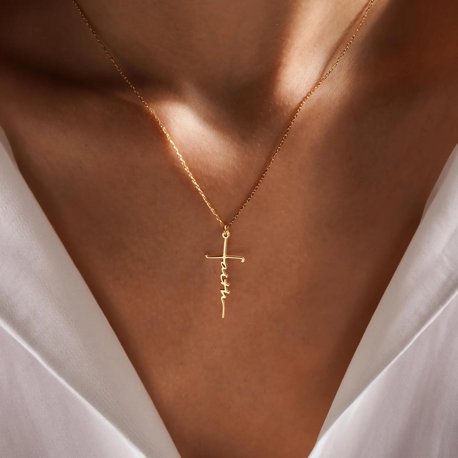 Faith Cross Necklace