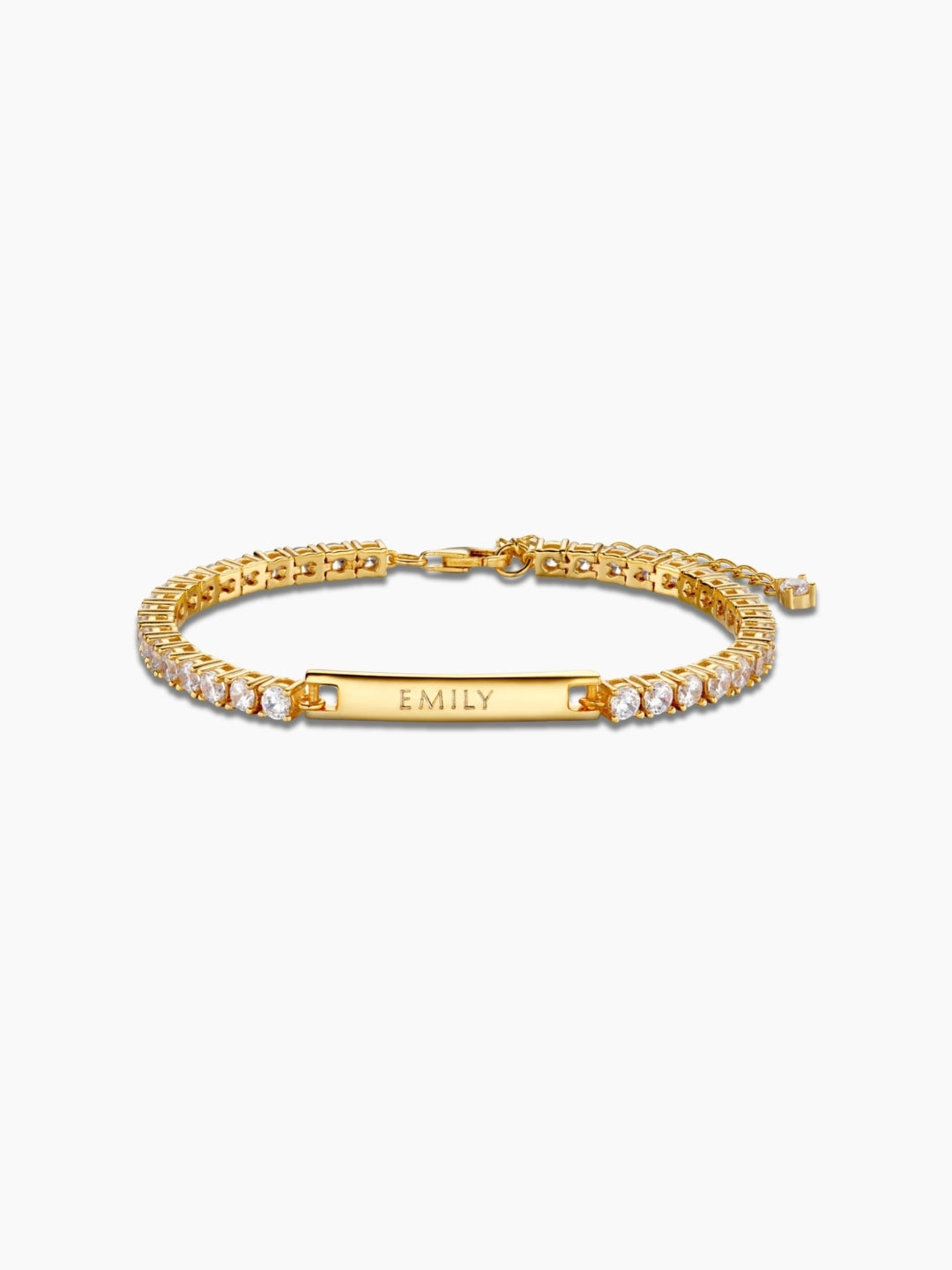 Engraved Tennis Bracelet
