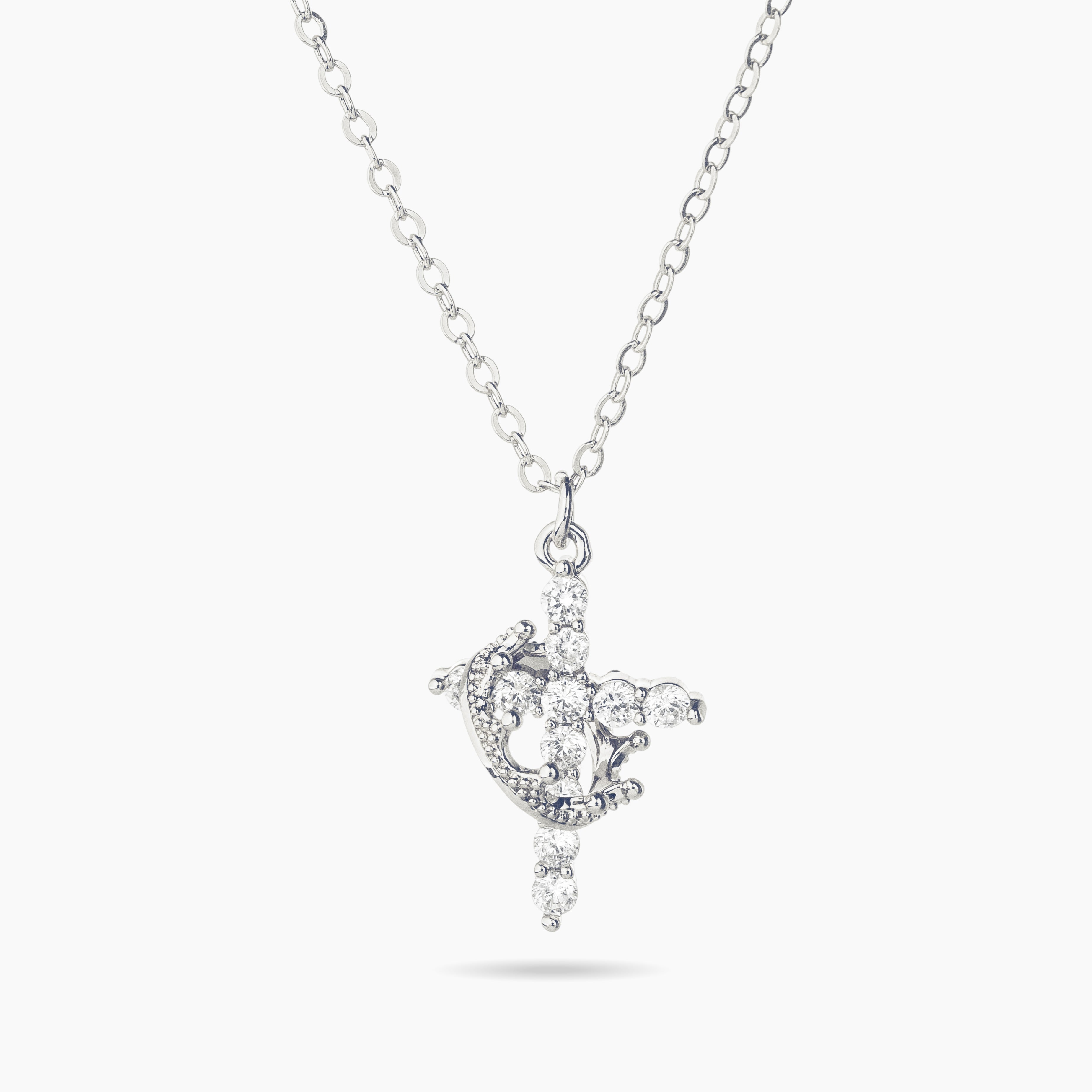 Cross Crown Necklace