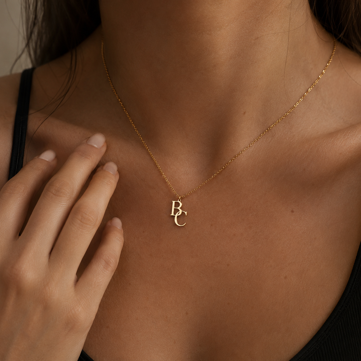 Double Initial Necklace