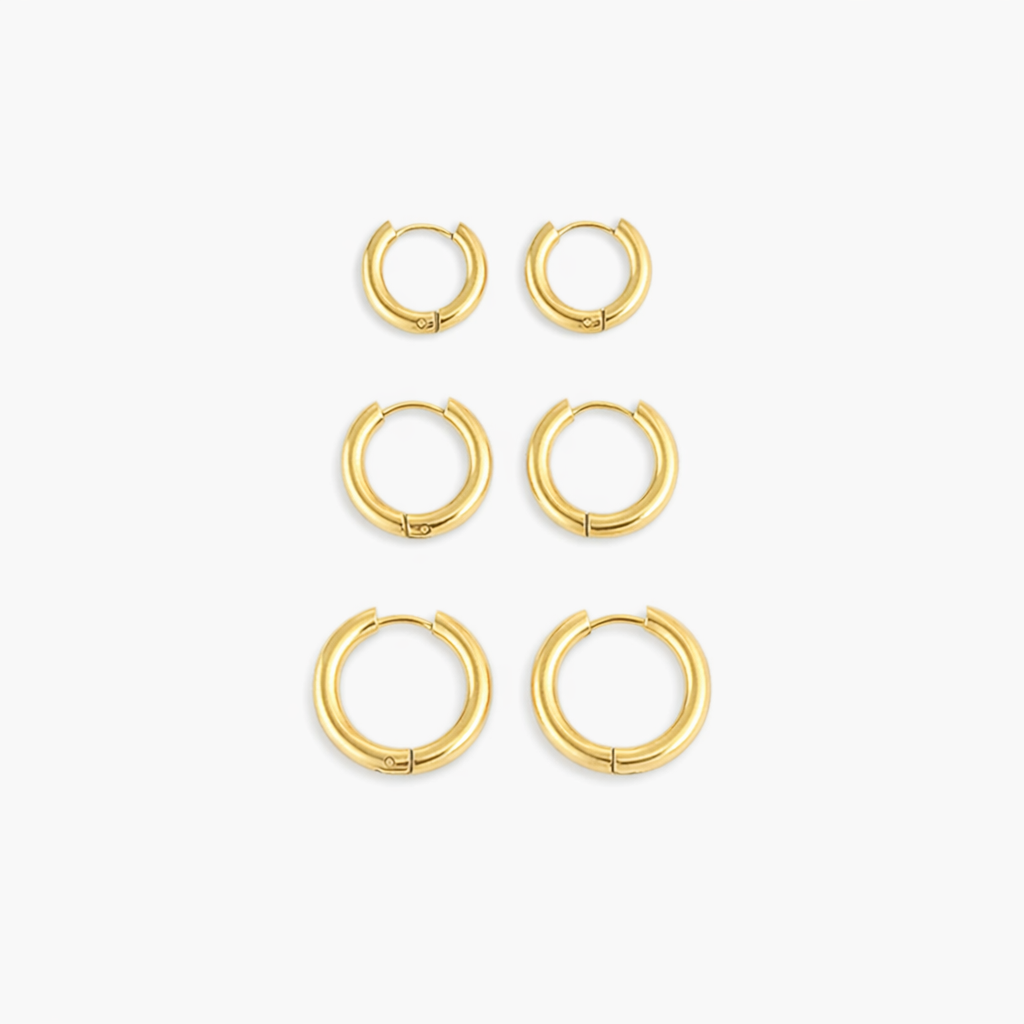 Triple Hoop Earrings