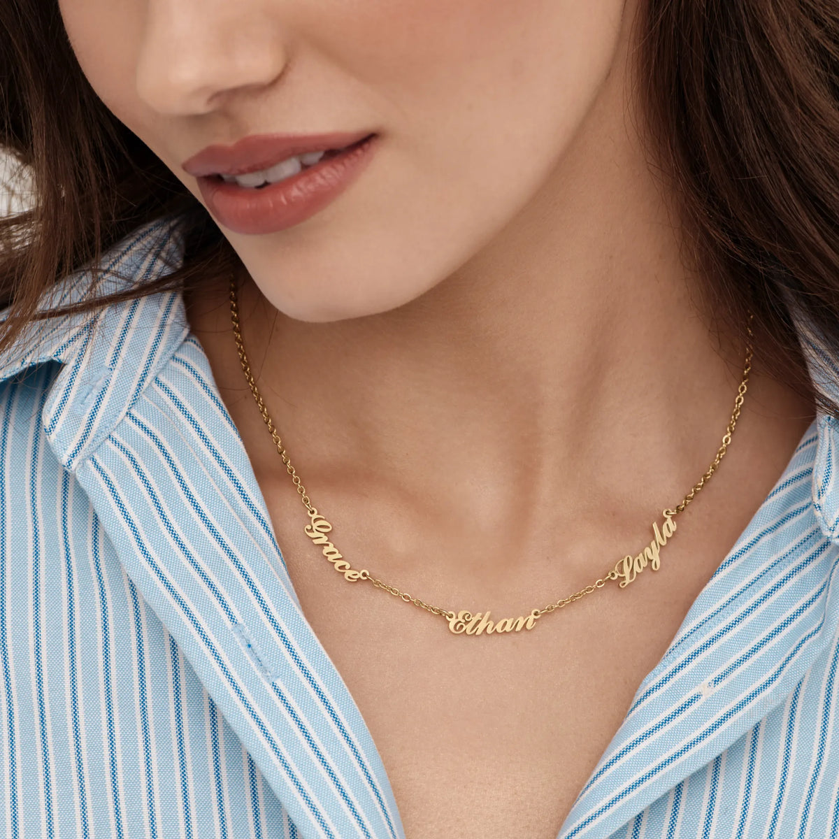 Multi Signature Name Necklace