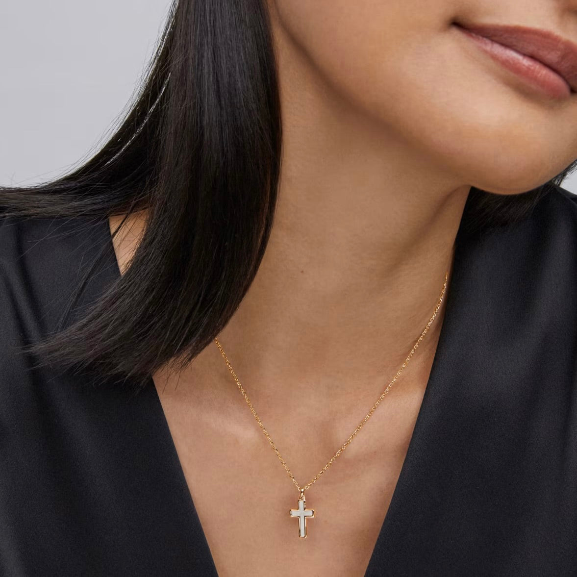 Opal Cross necklace