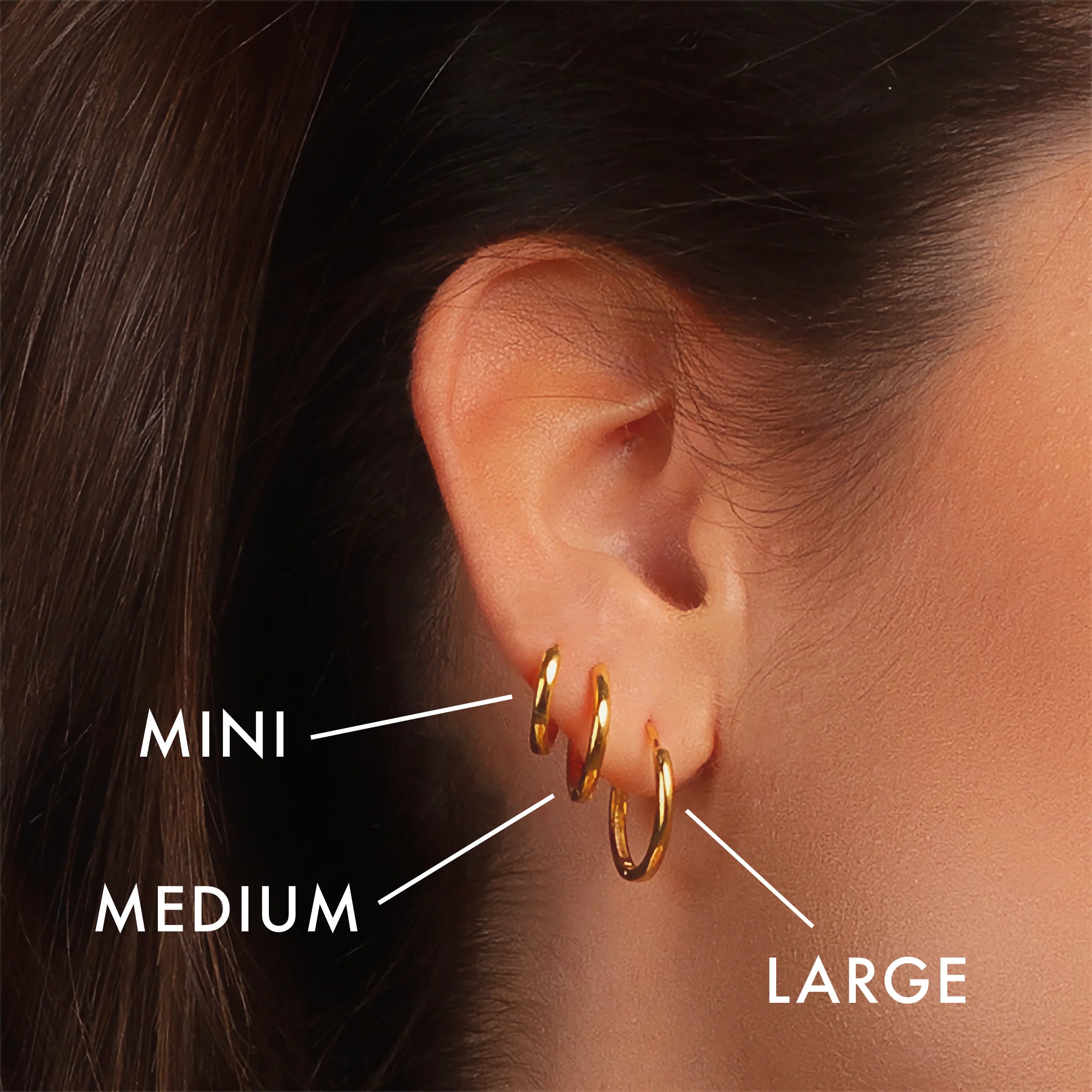 Triple Hoop Earrings