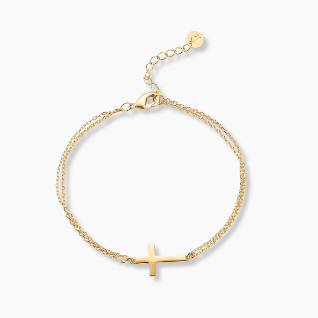 Slat Cross Bracelet