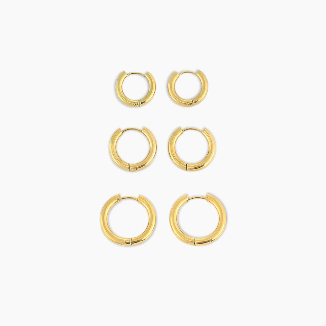 Triple Hoop Earrings