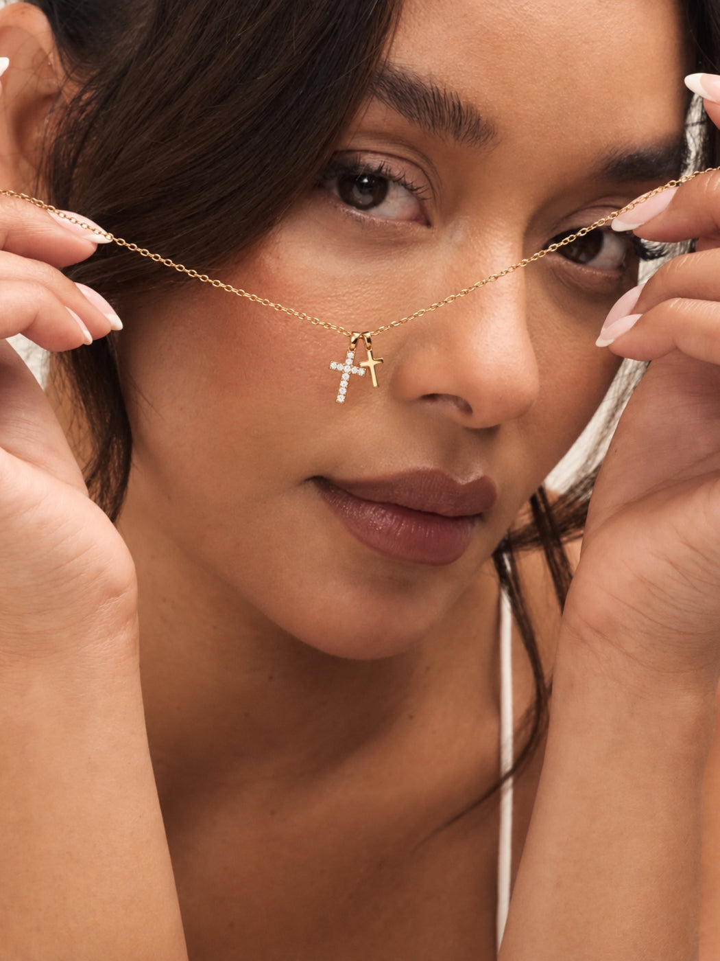 Duo Cross Necklace