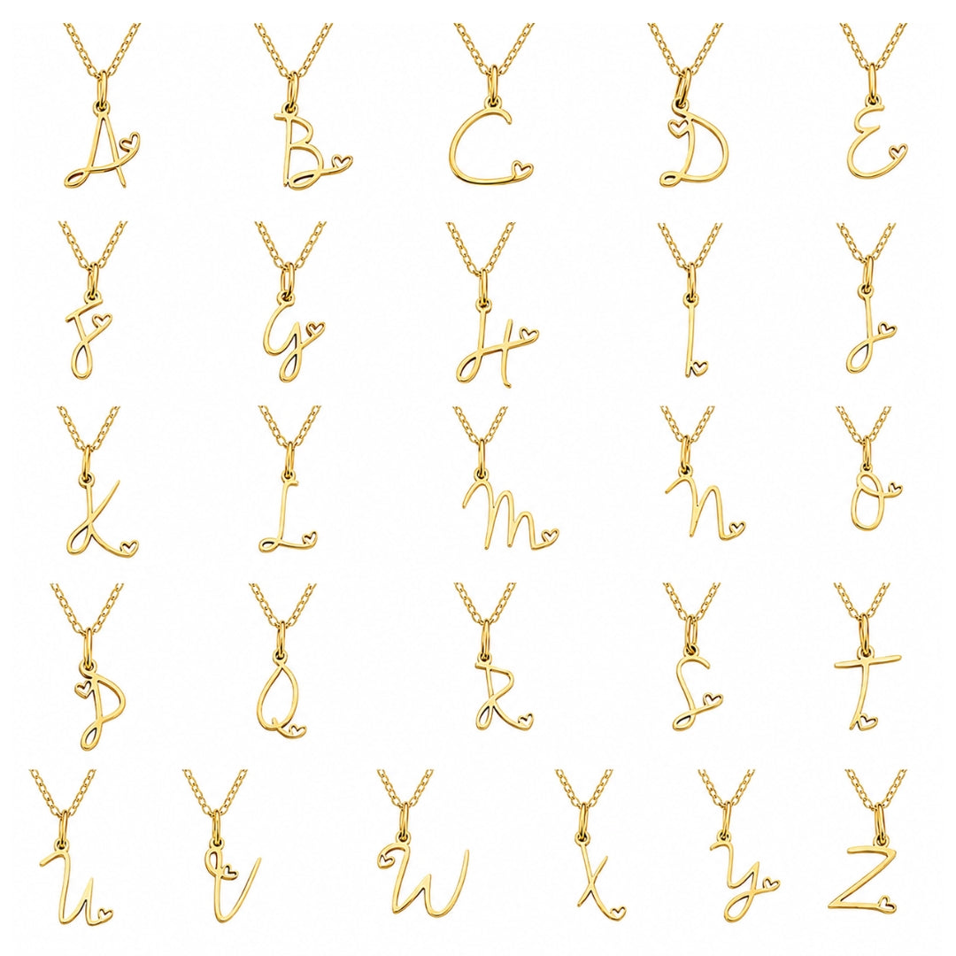 Signature Initial Heart Necklace
