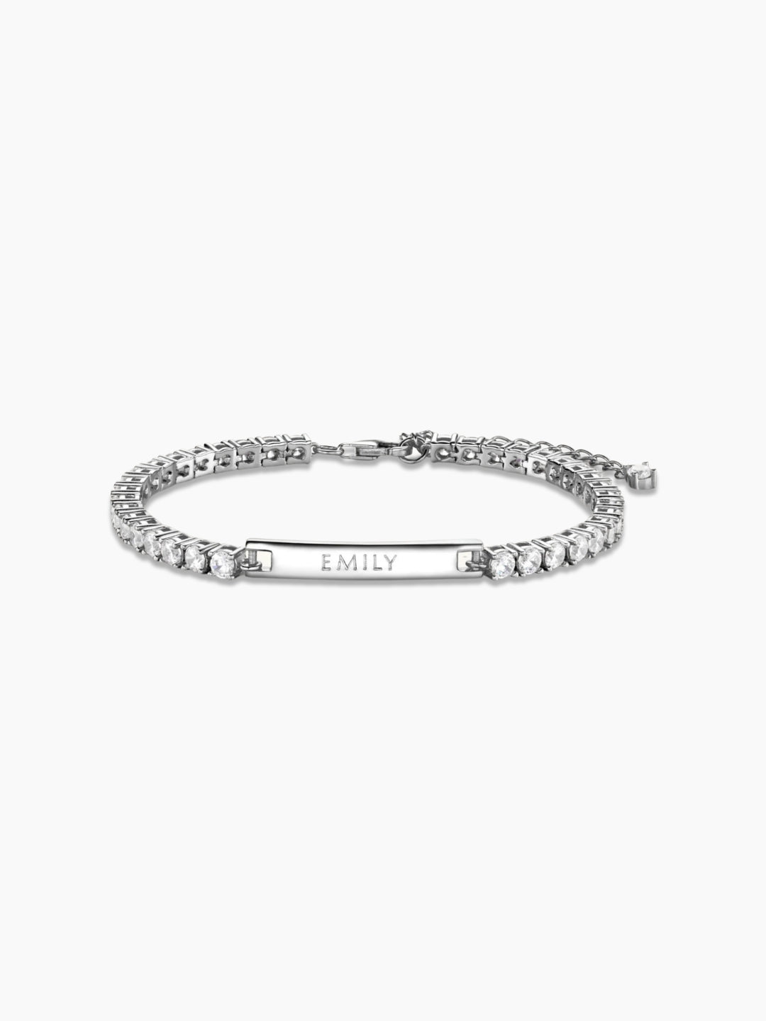 Engraved Tennis Bracelet