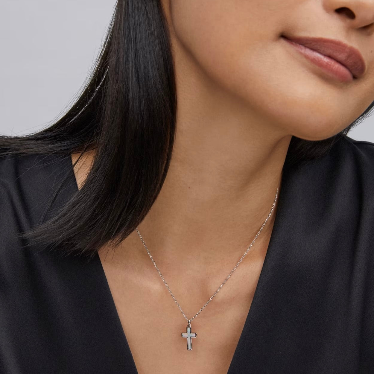 Opal Cross necklace